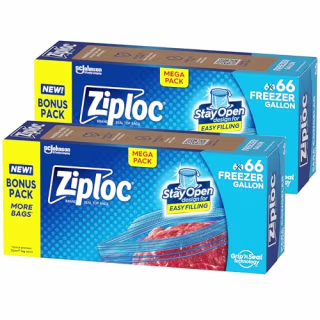 Ziploc Gallon Food Storage Freezer Bags (Pack of 2)