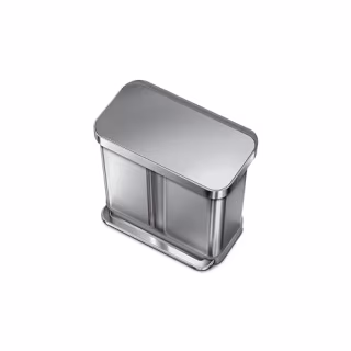 Simplehuman 15.3 Gallon  Hands-Free Dual Compartment Trash Can 