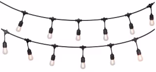 Harbor Breeze 48-ft. Plug-in Black Outdoor LED String Lights