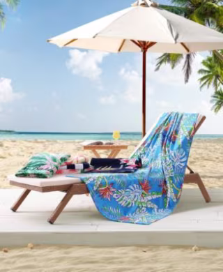 Tommy Bahama Bahama Palms Cotton Oversized Beach Towel