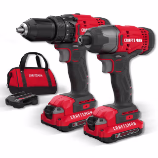 Craftsman V20 Max 2-Tool Power Tool Combo Kit with Soft Case