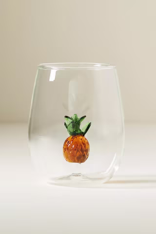 Anthropologie Cheerie Icon Stemless Wine Glass