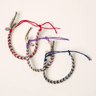 MLB Game Used Baseball Friendship Bracelets