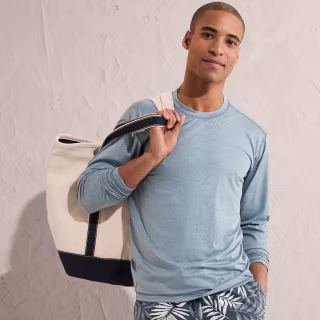Lands' End SunShade UPF 50 Long Sleeve Swim Tee