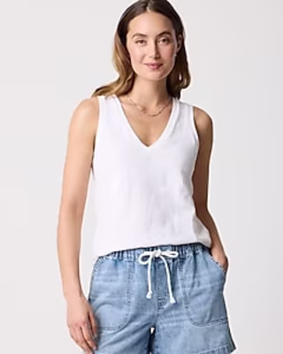 J.Crew Factory Slub V-neck Tank Top