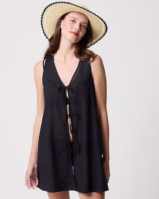 J.Crew Factory Tie-Front Beach Dress