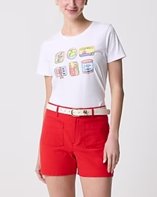 J.Crew Factory Tin Fish Graphic Tee
