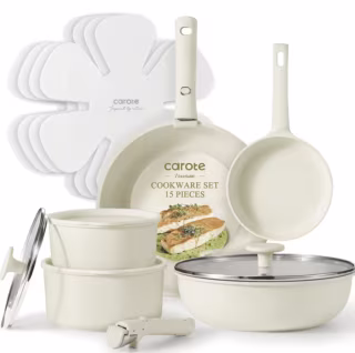 Carote 15 Piece Nonstick Cookware Set