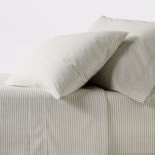Threshold Organic Percale Sheet Set