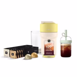Nespresso Limited-Edition Vertuo Pop+ Coffee and Espresso Maker Flavored Iced Bundle