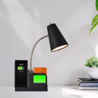 Room Essentials Organizer Task Lamp