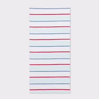 Sun Squad Red and White Striped Beach Towel