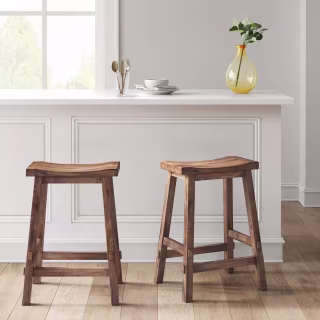 Threshold Halifax Farmhouse Wood Counter Height Barstool