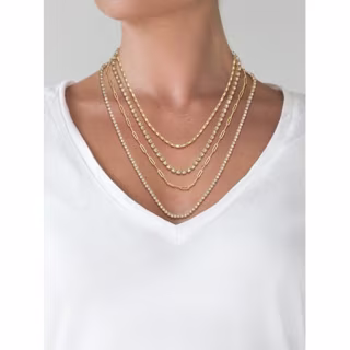 Jessica Simpson Gold Tone Layer Chain Necklace