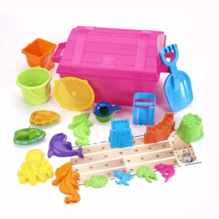 Play Day Treasure Chest with Sand Toys (20 Piece)