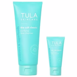 Tula Skin Care The Cult Classic Purifying Face Cleanser, Full and Travel Size Duo
