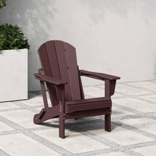 Westintrends Outdoor Folding HDPE Adirondack Chair