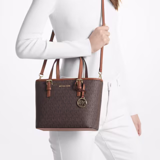 Michael Kors Jet Set Travel Extra-Small Logo Top-Zip Tote Bag