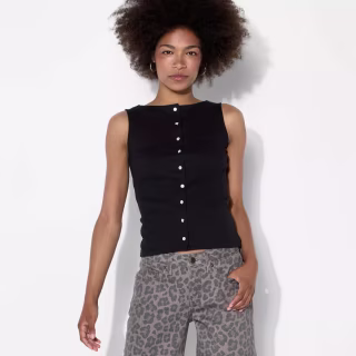Wild Fable Button-Front Tank Top