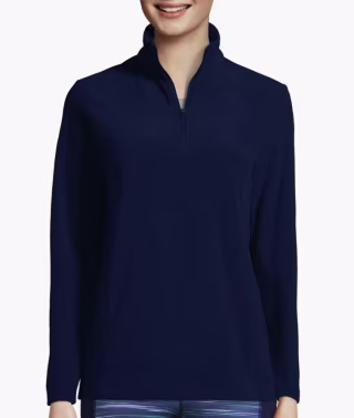 Land's End Anyweather Fleece Quarter Zip Pullover