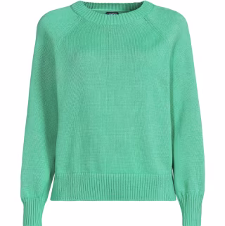 Lands' End Women's Drifter Raglan Sleeve Easy Fit Sweater