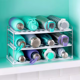 YouCopia UpSpace Three Shelf Water Bottle Organizer