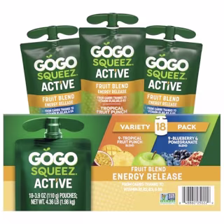 GoGo Squeez Active Fruit Blend Energy Release