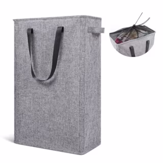 Odonata Slim Laundry Hamper Handles Collapsible Laundry Basket