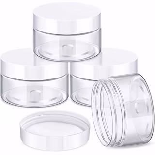 Patelai 4 Pieces Leak Proof Plastic Jars