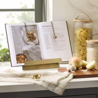 Hearth & Hand with Magnolia Brass Cookbook Holder with Weighted Chains