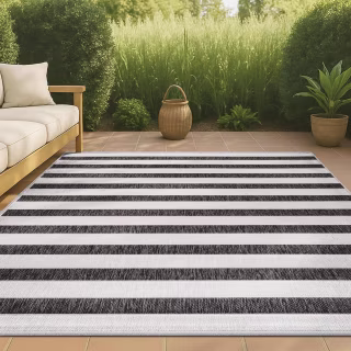 Jonathan Y Aveiro Wide Stripe Indoor/Outdoor Area Rug