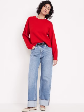 Old Navy Extra High-Waisted Wide-Leg Jeans