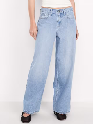 Old Navy Mid-Rise Wow Baggy Wide-Leg Jeans