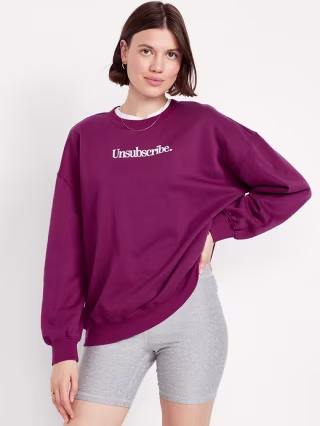 Old Navy SoComfy Oversized Graphic Sweatshirt