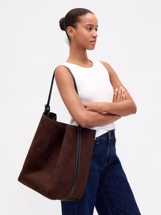 Gap Vegan Suede Bucket Bag