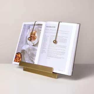 Hearth & Hand with Magnolia Brass Cookbook Holder with Weighted Chains