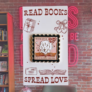 Dogeared Books Stamp Enamel Pin