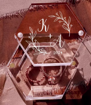 Personalized Wedding Ring Box
