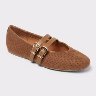 Universal Thread Women’s Henrietta Mary Jane Flats with Memory Foam Insole