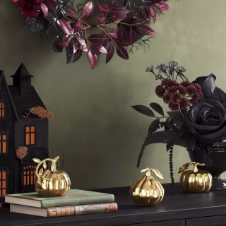 Threshold Fall Mini Gold Pumpkins (Set of 3)