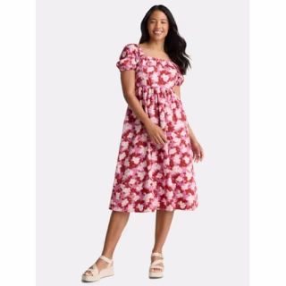 Time and Tru Midi Woven Dress