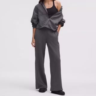 Lululemon Scuba Waffle Mid-Rise Wide-Leg Pant