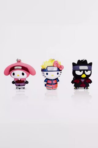 Hello Kitty x Naruto Keychain Set