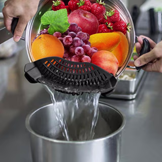 Auoon Pots and Pans Clip-On Strainer