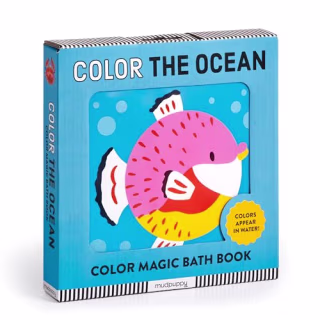 "Color the Ocean Color Magic Bath Book," by Marijke Buurlage