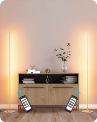 Edishine LED Corner Floor Lamp (Set of 2)