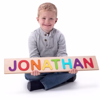 Fat Brain Toys Wooden Personalized Name Puzzles