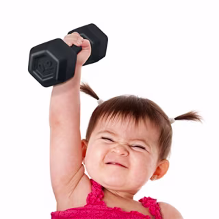 Genuine Fred Buff Baby Dumbbell Rattle