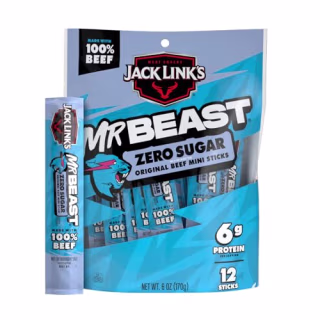 Jack Link’s x MrBeast Zero Sugar Mini Beef Sticks