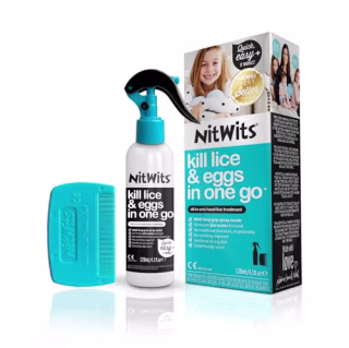 NitWits All-in-One Head Lice Treatment Spray